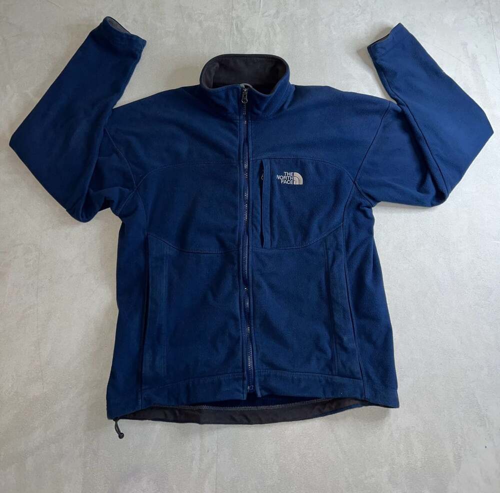 The North Face Fleece Jacket Size S Blue Full Zip Windwall